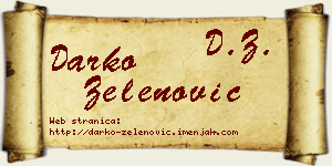 Darko Zelenović vizit kartica